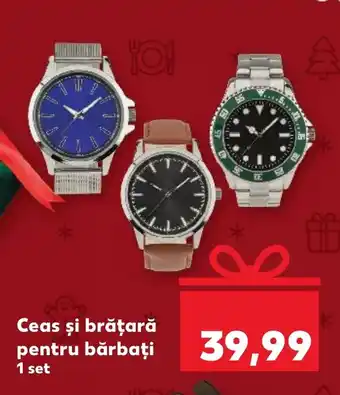 Kaufland Ceas şi brățară pentru bărbați Ofertă