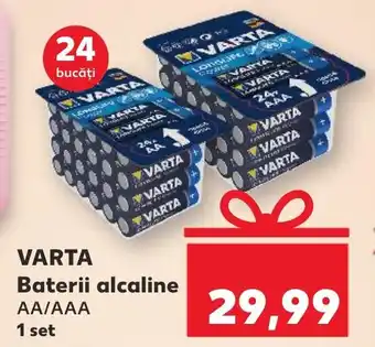 Kaufland VARTA Baterii alcaline AA/AAA Ofertă