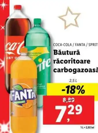 Lidl COCA-COLA / FANTA/SPRITE Băutură răcoritoare carbogazoasă Ofertă