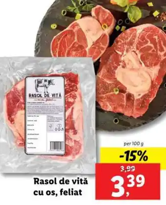 Lidl Rasol de vită cu os, feliat Ofertă