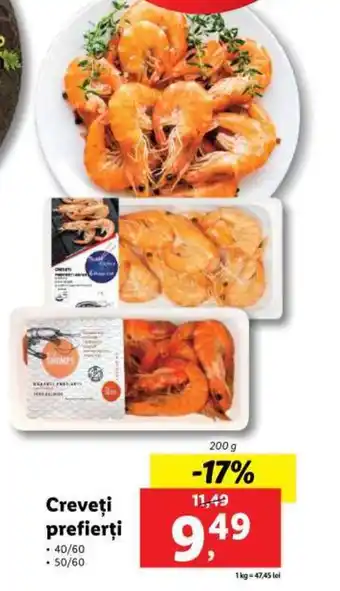 Lidl Creveti Prefierte Ofertă