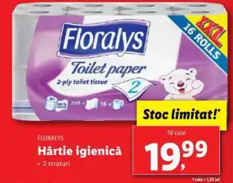 Lidl FLORALYS Hârtie igienică Ofertă