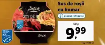 Sos de roșii cu homar