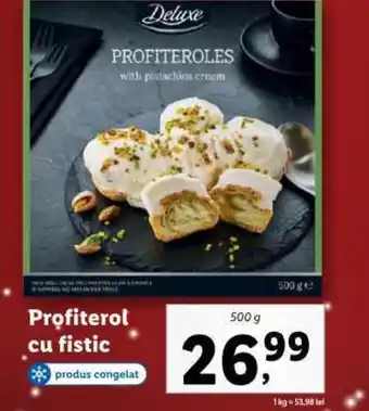 Lidl Profiterol cu fistic Ofertă
