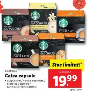 Lidl STARBUCKS Cafea capsule Ofertă