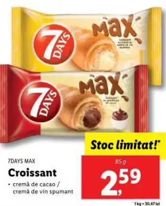 Lidl 7DAYS MAX Croissant Ofertă