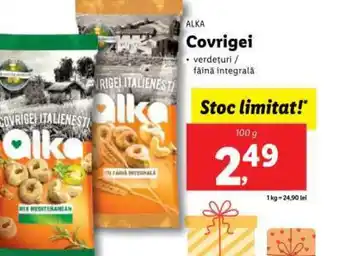 Lidl ALKA Covrigei Ofertă