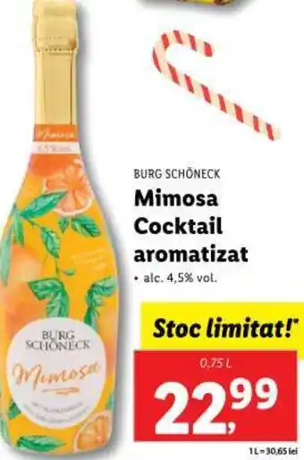 Lidl BURG SCHÖNECK Mimosa Cocktail aromatizat Ofertă