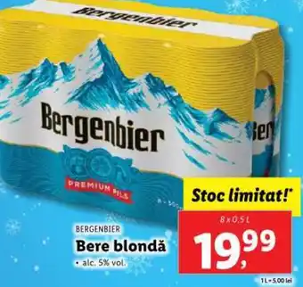 Lidl BERGENBIER Bere blondă Ofertă