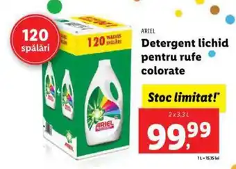 Lidl ARIEL Detergent lichid pentru rufe colorate Ofertă