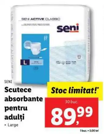 Lidl SENI Scutece absorbante pentru adulți Ofertă