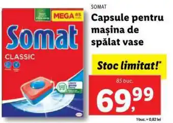 Lidl SOMAT Capsule pentru maşina de spălat vase Ofertă