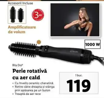 Lidl Rita Ora® Perie rotativă cu aer cald Ofertă