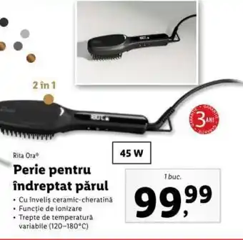 Lidl Rita Ora Perie pentru îndreptat părul Ofertă