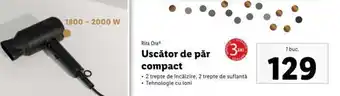 Lidl Uscător de păr compact Ofertă
