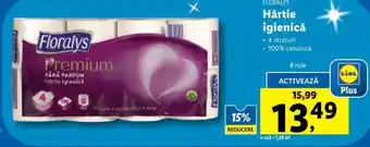 Lidl FLORALYS Hârtie igienică Ofertă