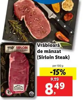 Lidl Vrăbioară de mânzat (Sirloin Steak) Ofertă