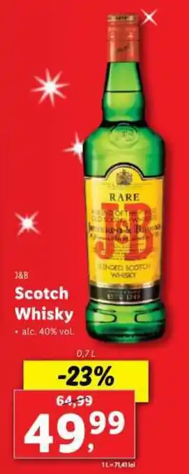 Lidl J&B Scotch Whisky Ofertă
