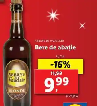 Lidl ABBAYE DE VAUCLAIR Bere de abație Ofertă