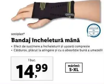 Lidl sensiplast Bandaj încheietură mână Ofertă