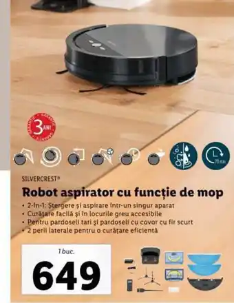 Lidl SILVERCREST Robot aspirator cu funcție de mop Ofertă