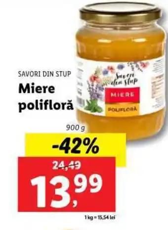 Lidl SAVORI DIN STUP Miere polifloră Ofertă