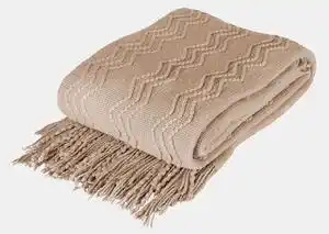 Favi Pătură tricotată marilyn latte bej 170 cm Ofertă