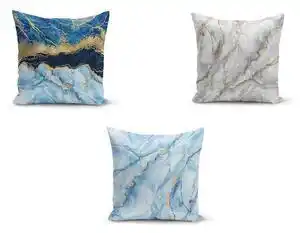Favi Set 3 fețe de pernă minimalist cushion covers azuro cassie, 45 x 45 cm Ofertă