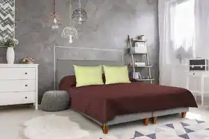 Favi Cuvertura matlasata cu 2 fete alcam, 210x220 cm, chocolime Ofertă