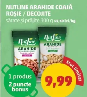 Penny NUTLINE ARAHIDE COAJĂ ROȘIE / DECOJITE Ofertă