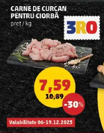 Penny CARNE DE CURCAN PENTRU CIORBĂ Ofertă