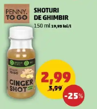 Penny SHOTURI DE GHIMBIR Ofertă