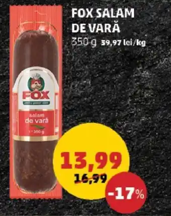 Penny FOX SALAM DE VARĂ Ofertă