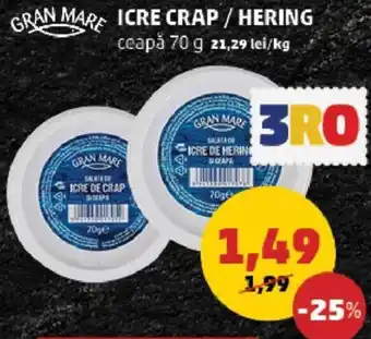Penny GRAN MARE ICRE CRAP / HERING Ofertă