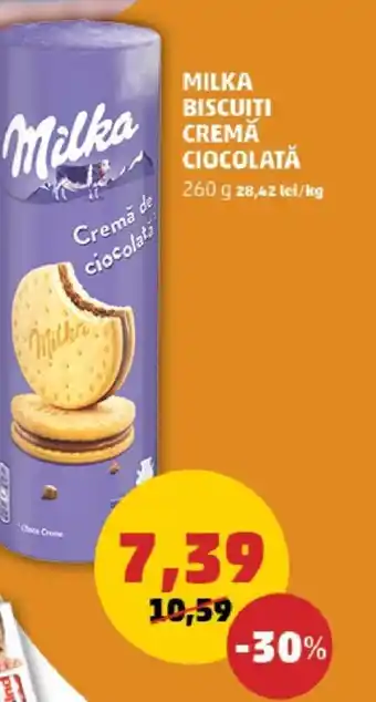 Penny MILKA BISCUITI CREMĂ CIOCOLATĂ Ofertă