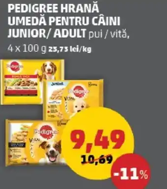 Penny PEDIGREE HRANĂ UMEDĂ PENTRU CÂINI JUNIOR/ADULT Ofertă
