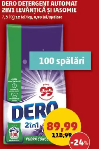 Penny DERO DETERGENT AUTOMAT 2IN1 LEVĂNȚICĂ ŞI IASOMIE Ofertă