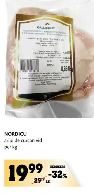 NORDICU aripi de curcan vid