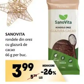 Annabella SANOVITA rondele din orez cu glazură de cacao Ofertă