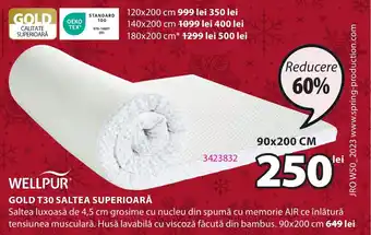 JYSK GOLD T30 SALTEA SUPERIOARĂ Ofertă
