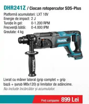 Makita MAKITA DHR241Z / Ciocan rotopercutor SDS-Plus Ofertă