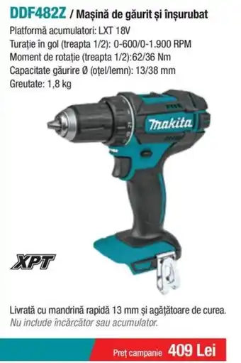 Makita MAKITA DDF482Z / Maşină de găurit și înșurubat Ofertă