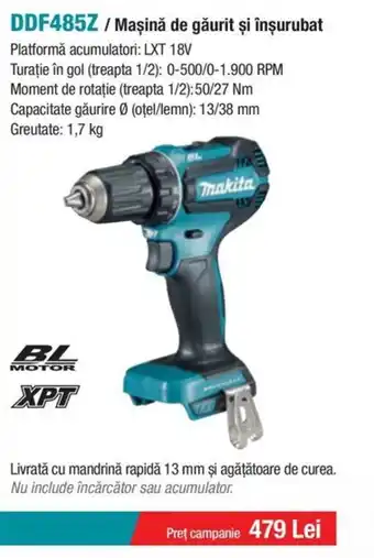 Makita MAKITA DDF485Z / Maşină de găurit și înșurubat Ofertă