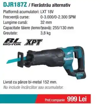 Makita MAKITA DJR187Z/Fierăstrău alternativ Ofertă