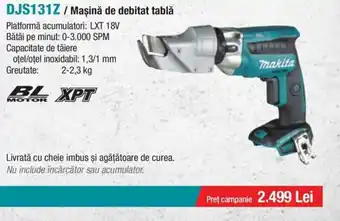 Makita MAKITA DJS131Z / Maşină de debitat tablă Ofertă