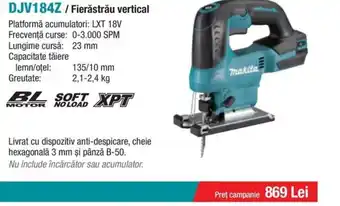 Makita MAKITA DJV184Z / Fierăstrău vertical Ofertă