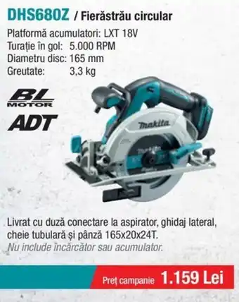 Makita MAKITA DHS680Z/Fierăstrău circular Ofertă