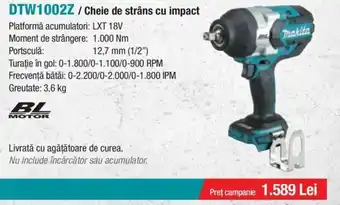 Makita MAKITA DTW1002Z/Cheie de strâns cu impact Ofertă