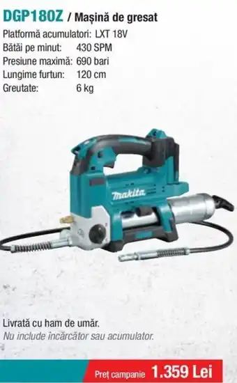 Makita MAKITA DGP180Z / Maşină de gresat Ofertă