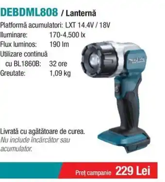 Makita MAKITA DEBDML808/Lanternă Ofertă